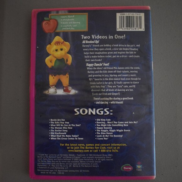 Barney's: Read With Me, Dance With Me DVD - Picture 2 of 2